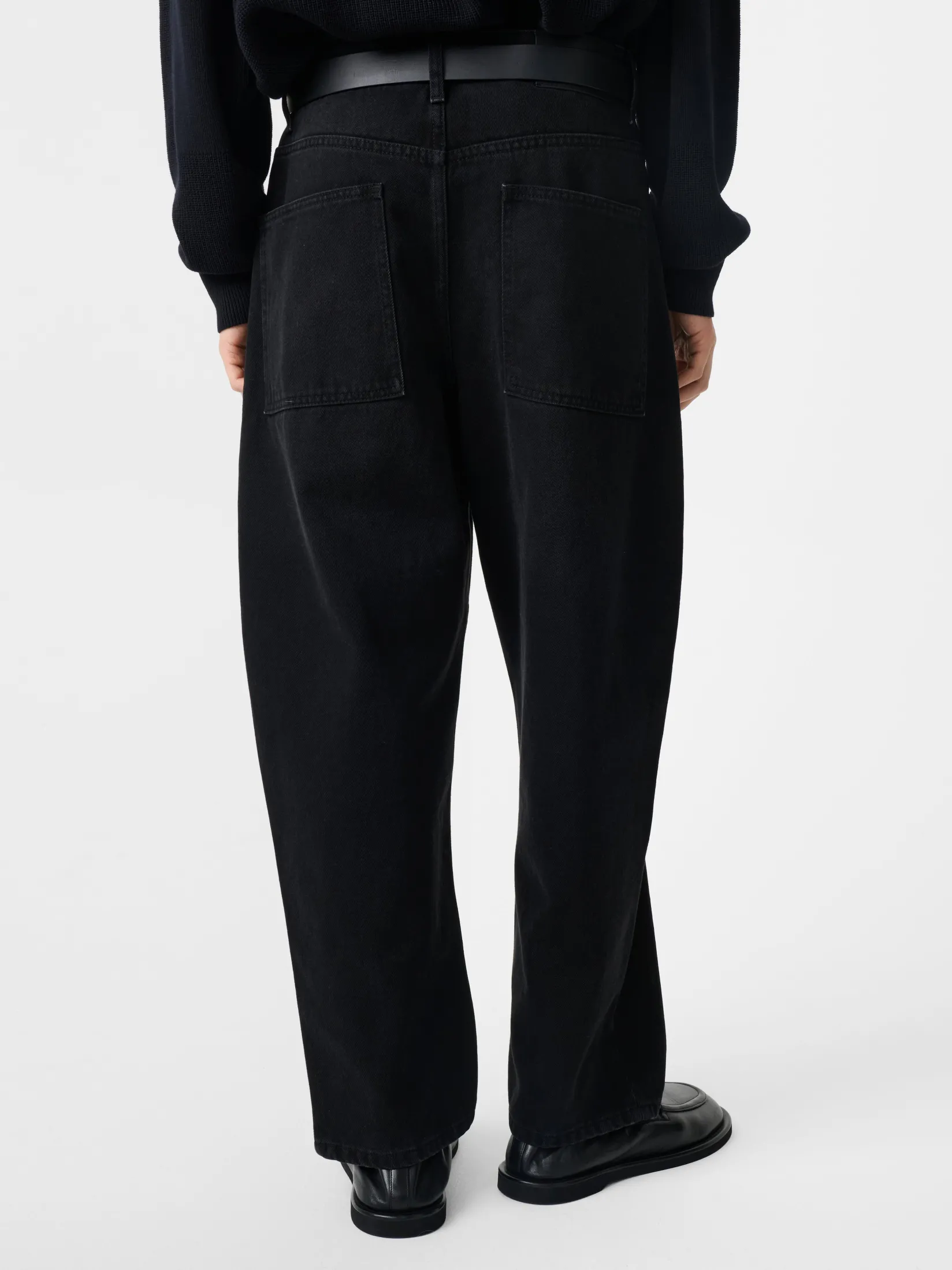 New Studio Nicholson Land Denim Pant Washed Black
