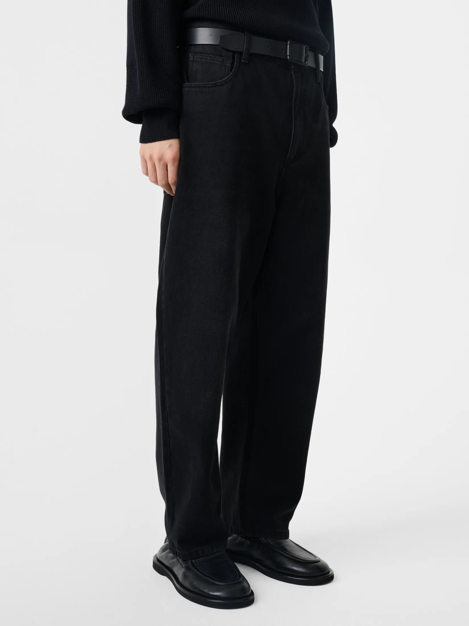 New Studio Nicholson Land Denim Pant Washed Black