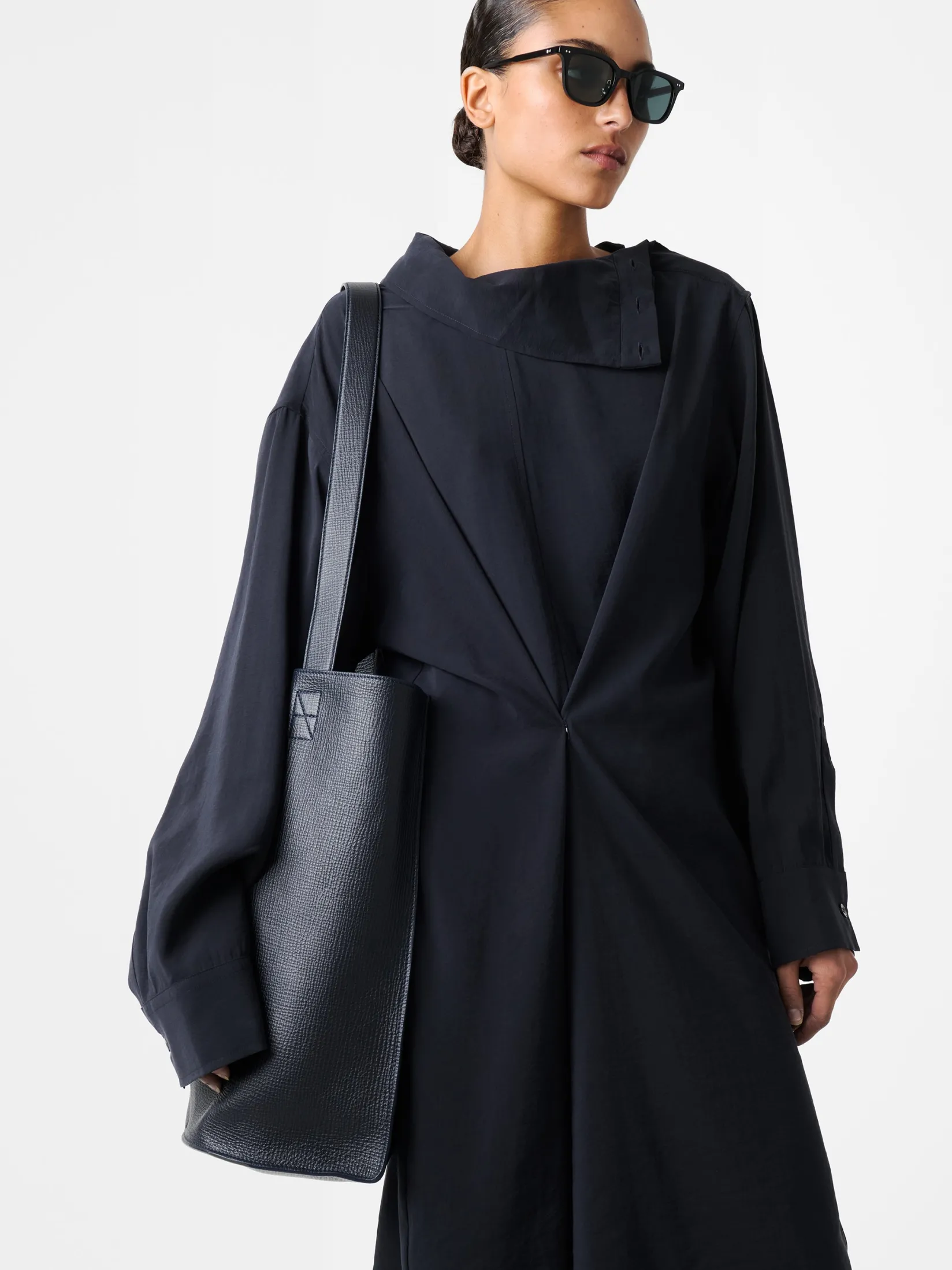 Online Studio Nicholson Leat Dress Darkest Navy