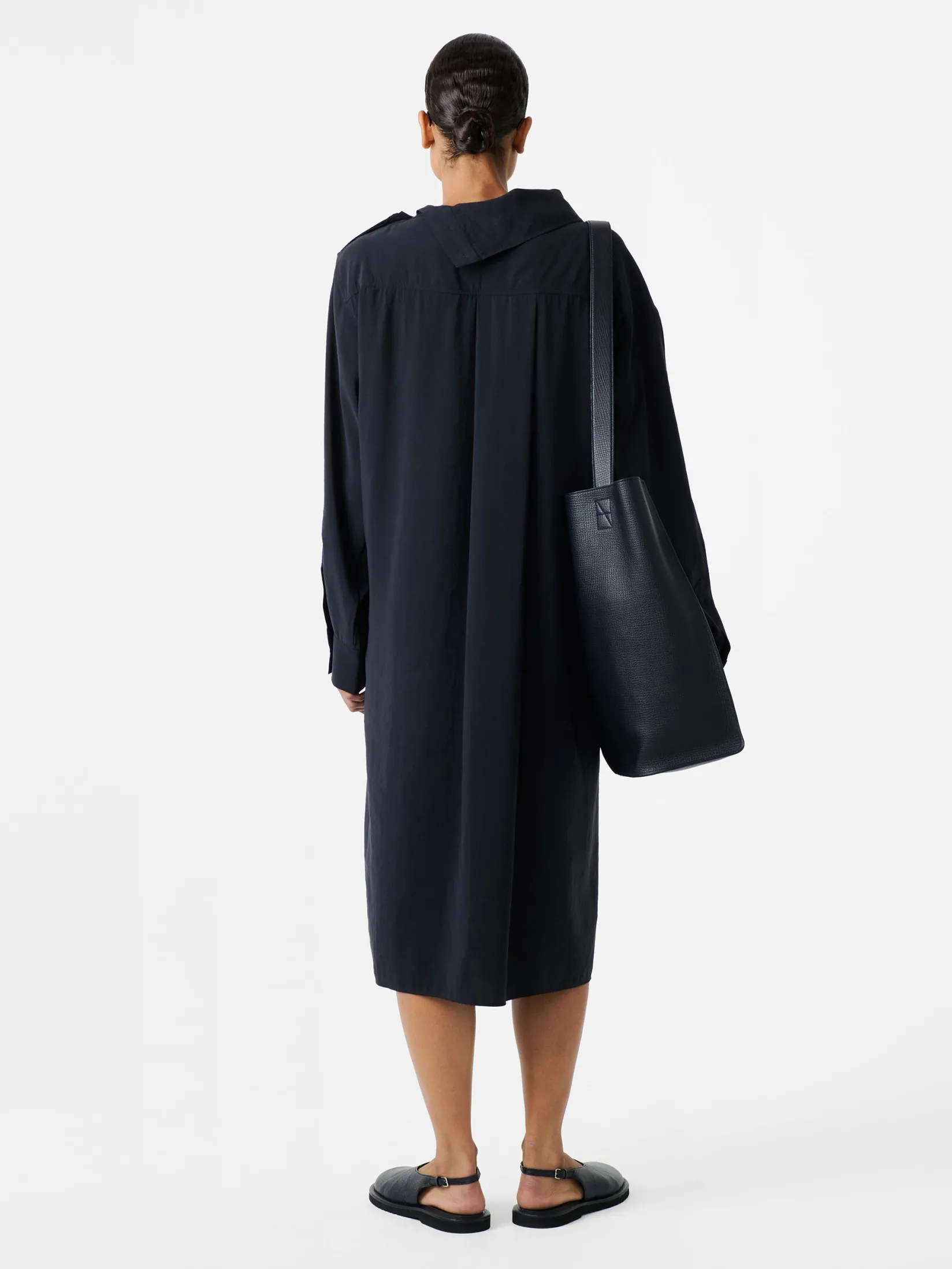 Online Studio Nicholson Leat Dress Darkest Navy