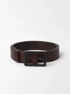 Clearance Studio Nicholson Leather Belt Chestnut