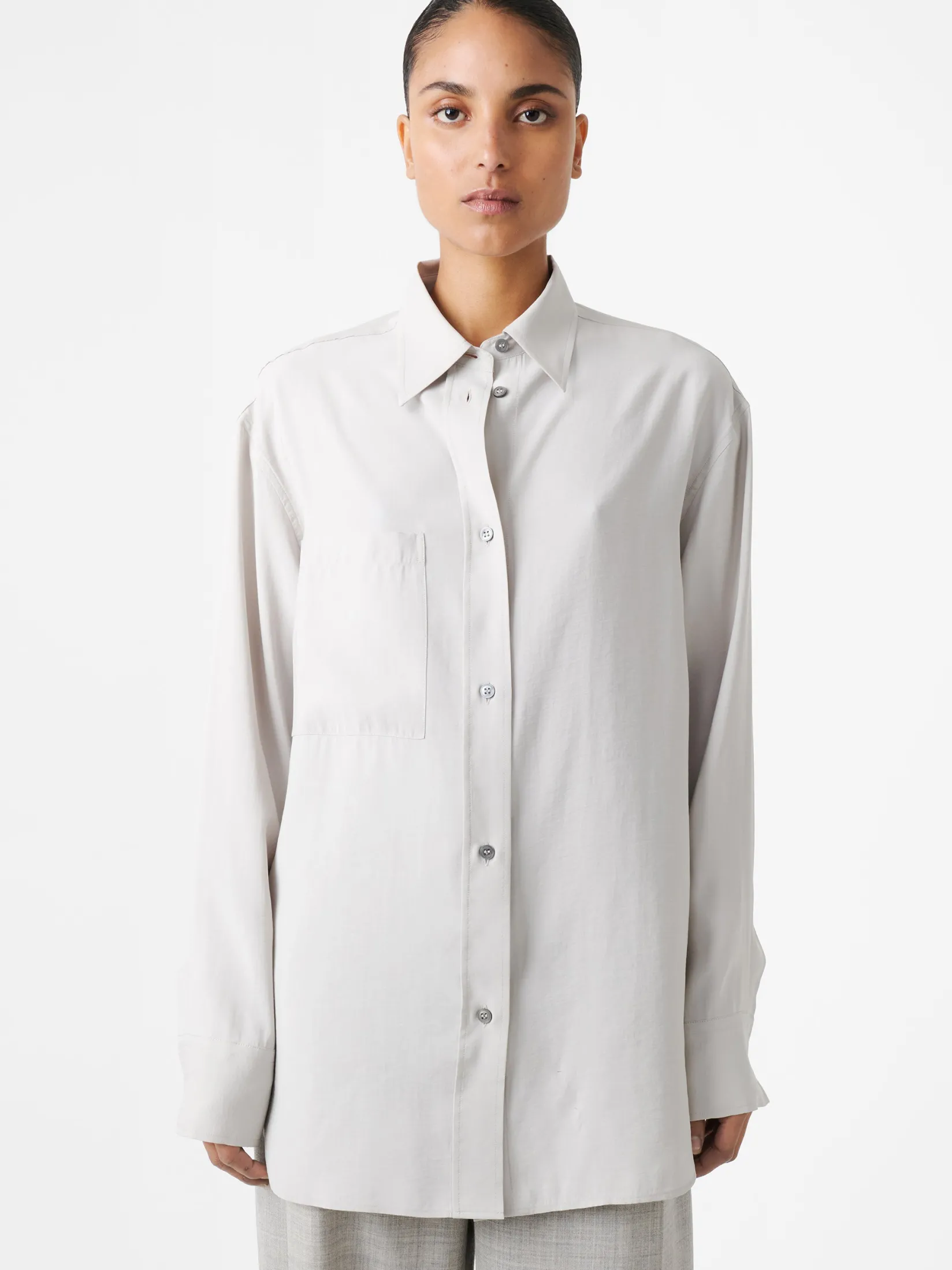 Online Studio Nicholson Leto Shirt Gull Grey