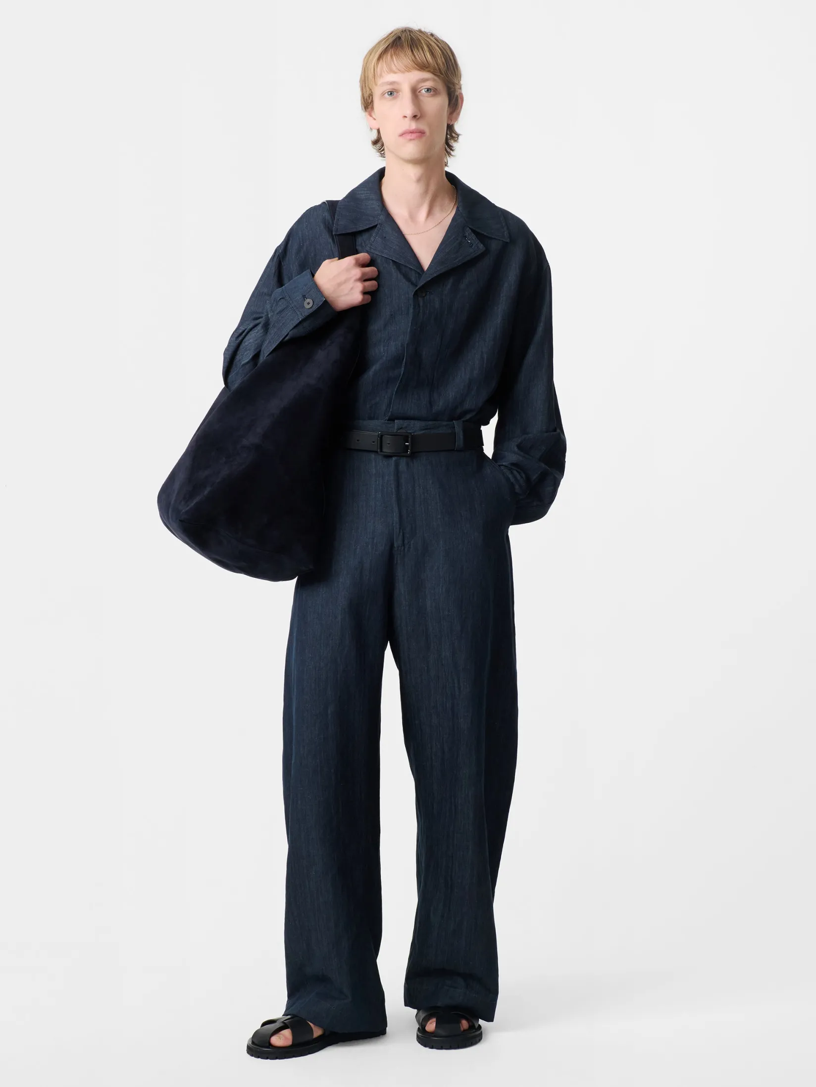 Discount Studio Nicholson Levy Pant Indigo