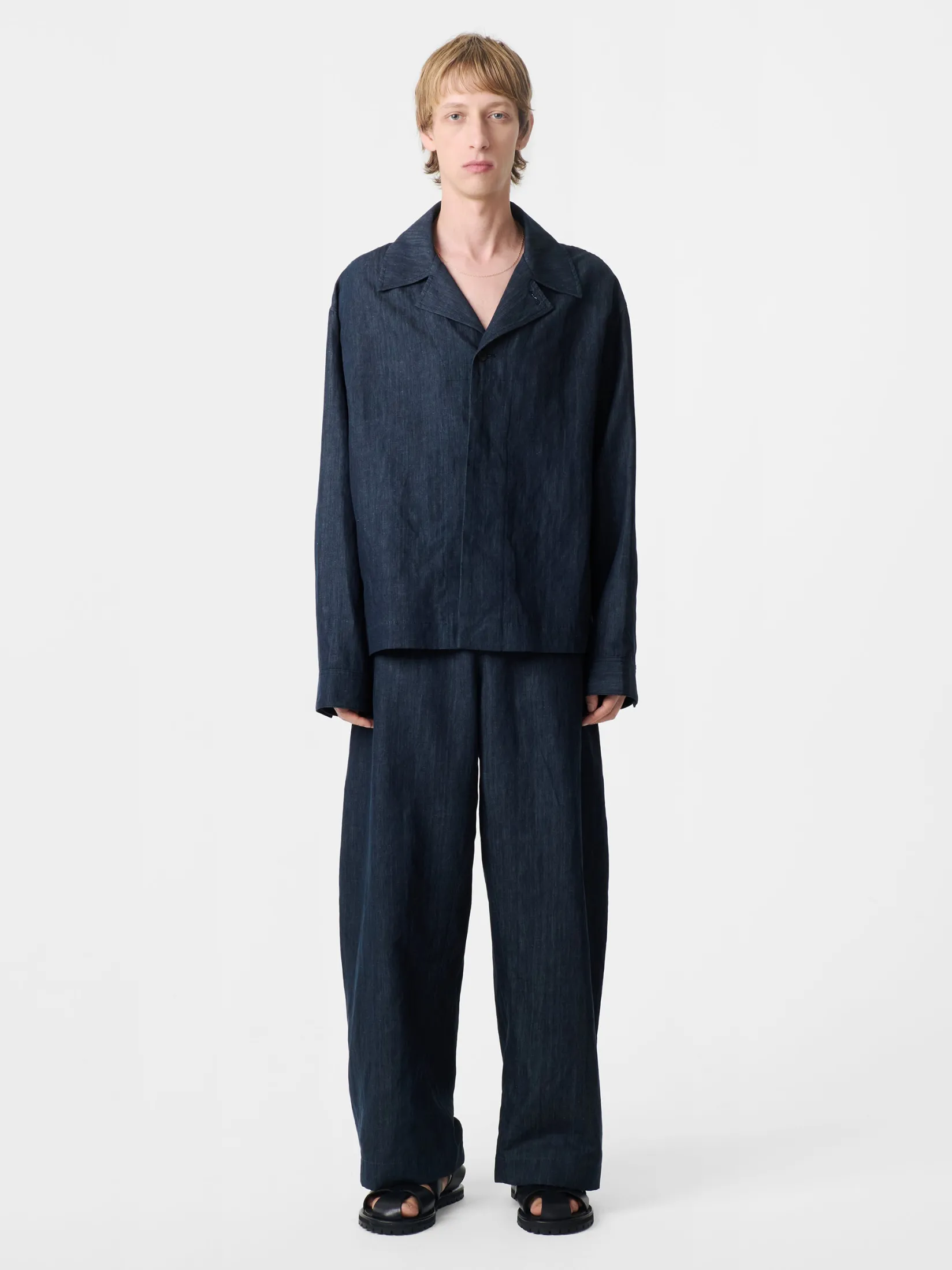 Discount Studio Nicholson Levy Pant Indigo