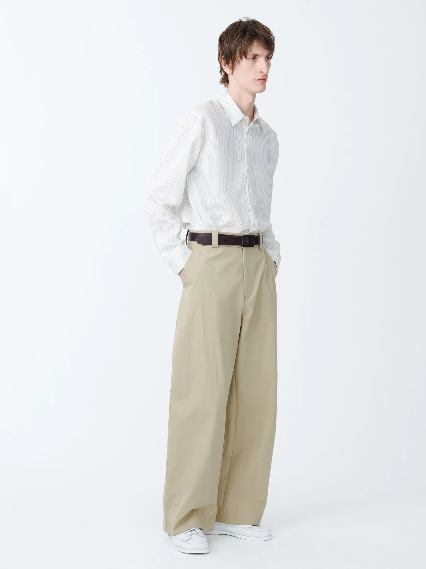 Online Studio Nicholson Levy Sporty Cotton Pant Sand
