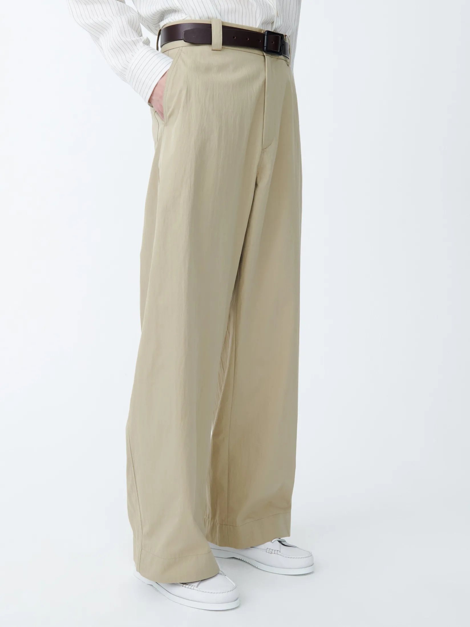Online Studio Nicholson Levy Sporty Cotton Pant Sand