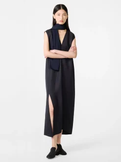 Sale Studio Nicholson Lise Linen Dress Darkest Navy