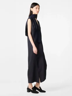 Sale Studio Nicholson Lise Linen Dress Darkest Navy