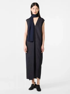 Sale Studio Nicholson Lise Linen Dress Darkest Navy
