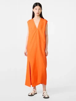 New Studio Nicholson Lise Linen Dress Clementine