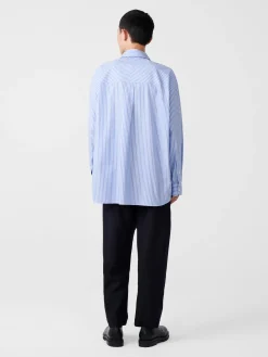 Sale Studio Nicholson Loche Shirt Blue Stripe