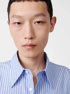 Sale Studio Nicholson Loche Shirt Blue Stripe