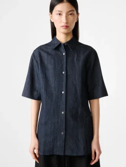 Sale Studio Nicholson Luis Shirt Indigo