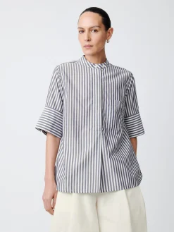 Clearance Studio Nicholson Malawi Shirt Stripe Navy