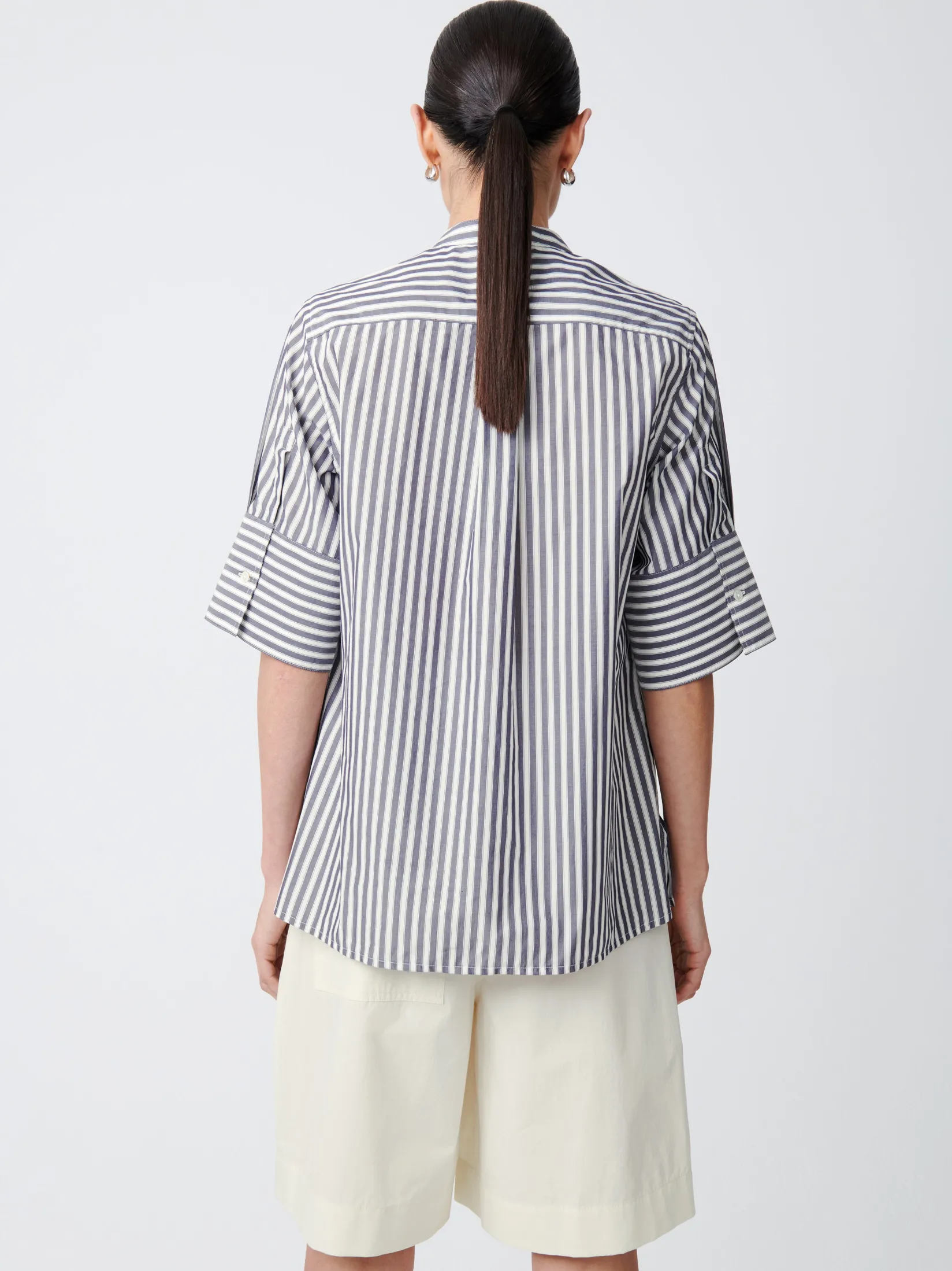 Clearance Studio Nicholson Malawi Shirt Stripe Navy