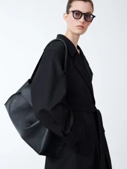 Fashion Studio Nicholson Mawer Coat Black Grape
