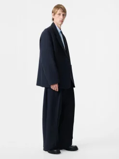 Sale Studio Nicholson Men's Conde Double Cotton Jacket Darkest Navy