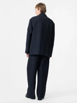Sale Studio Nicholson Men's Conde Double Cotton Jacket Darkest Navy