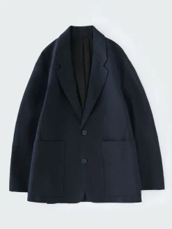 Sale Studio Nicholson Men's Conde Double Cotton Jacket Darkest Navy