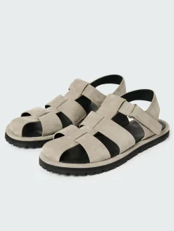 Fashion Studio Nicholson Men's Sandom Suede Sandal Rainy Day Grey