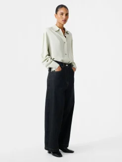 Best Studio Nicholson Neive Italian Denim Pant Black