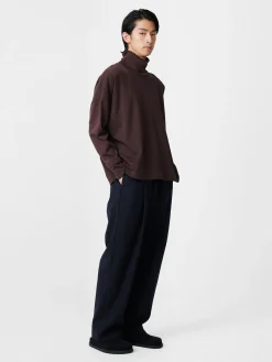 Fashion Studio Nicholson Noam Tropical Wool Pant Darkest Navy