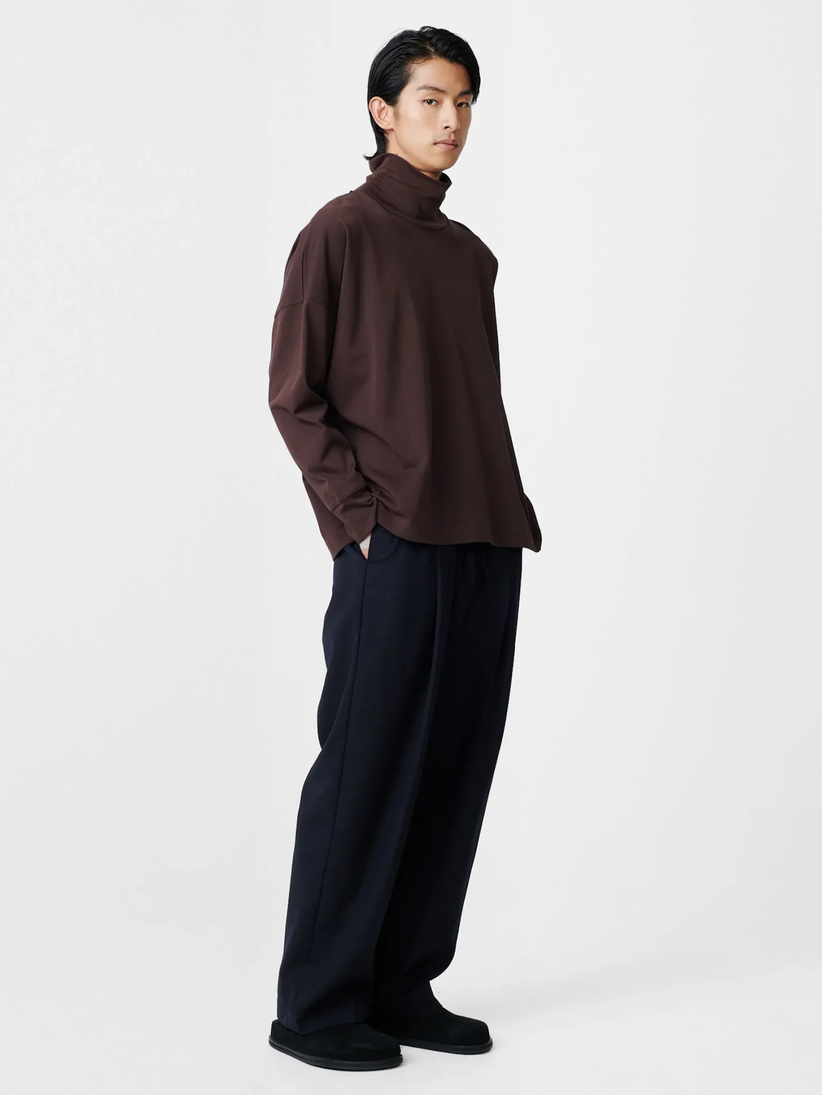 Fashion Studio Nicholson Noam Tropical Wool Pant Darkest Navy