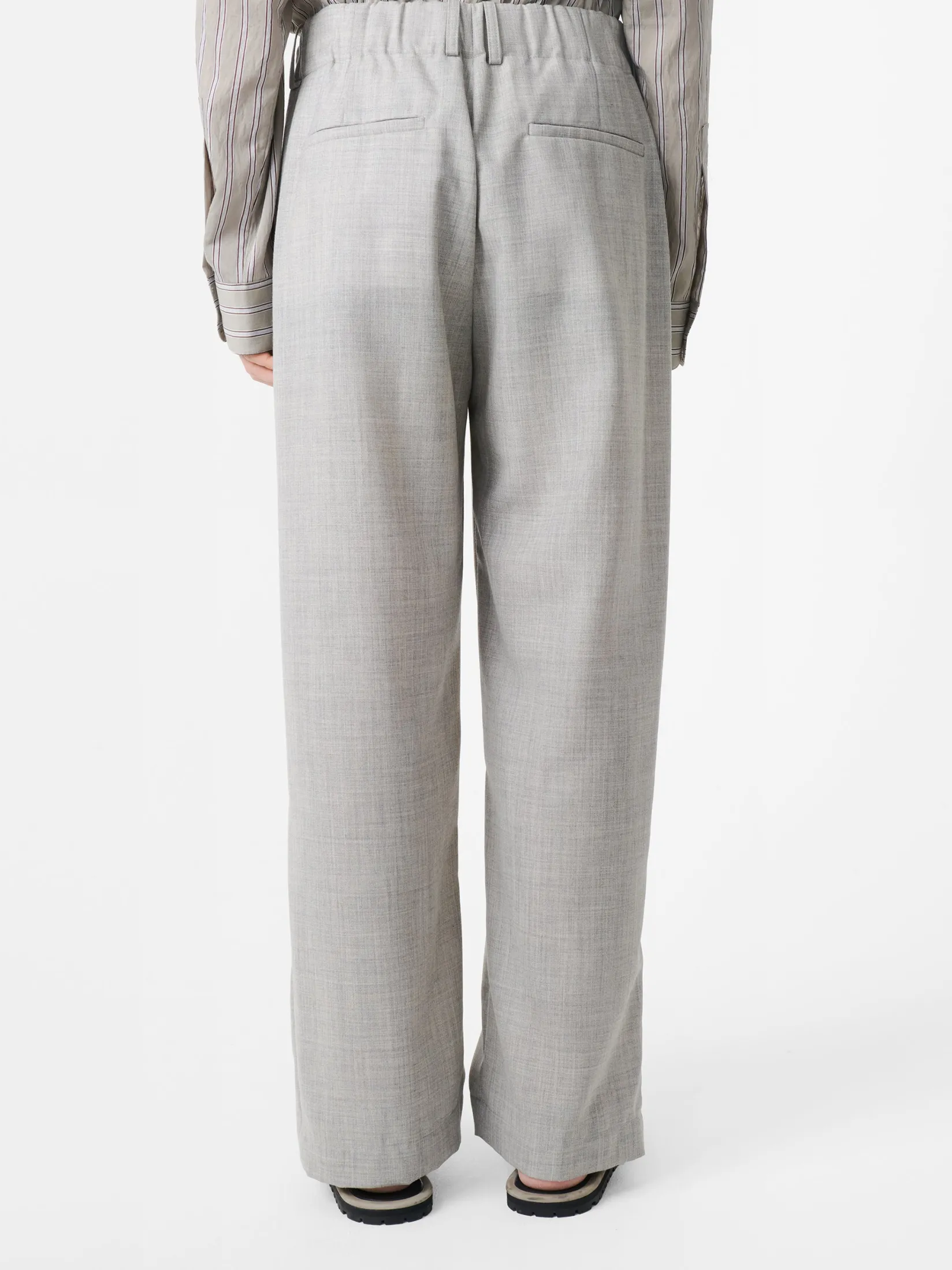 Best Studio Nicholson Noam Tropical Wool Pant Ice Melange