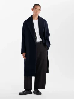New Studio Nicholson Notch Coat Dark Navy