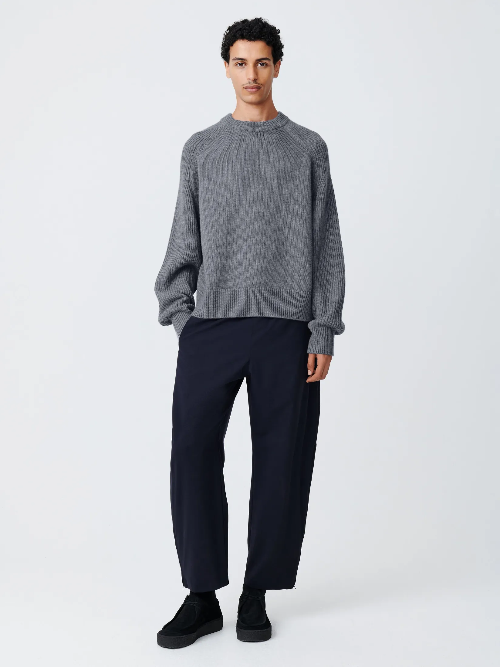Fashion Studio Nicholson Opal Tropical Wool Pant Darkest Navy
