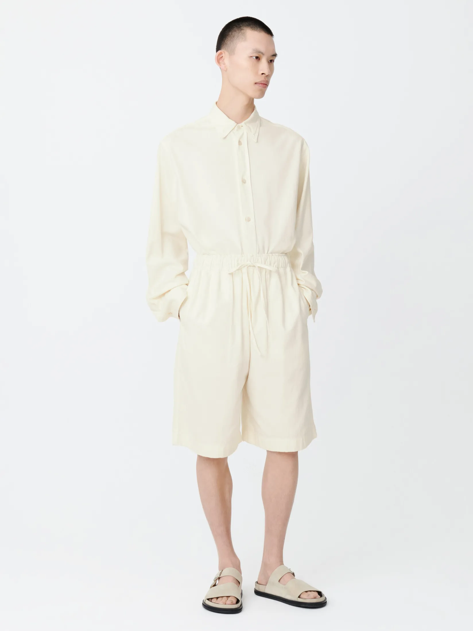 New Studio Nicholson Ossi Denim Short Parchment