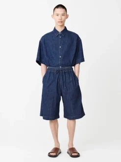 Discount Studio Nicholson Ossi Denim Short Indigo