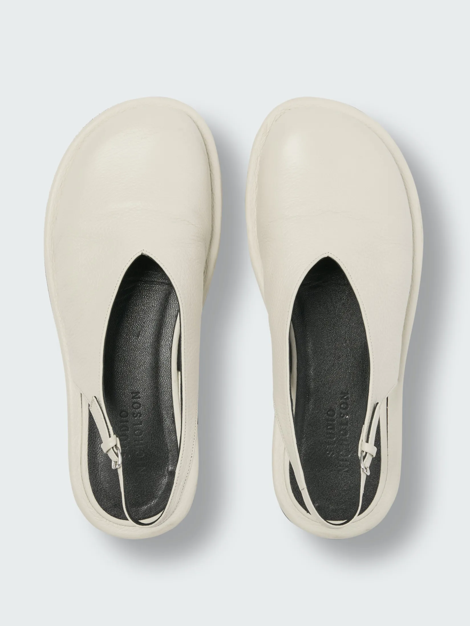 Discount Studio Nicholson Paley Leather Shoe Parchment