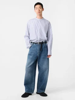 Outlet Studio Nicholson Paolo Denim Pant Worn Wash Indigo