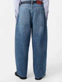Outlet Studio Nicholson Paolo Denim Pant Worn Wash Indigo