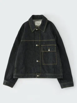 Clearance Studio Nicholson Petar Italian Denim Jacket Black
