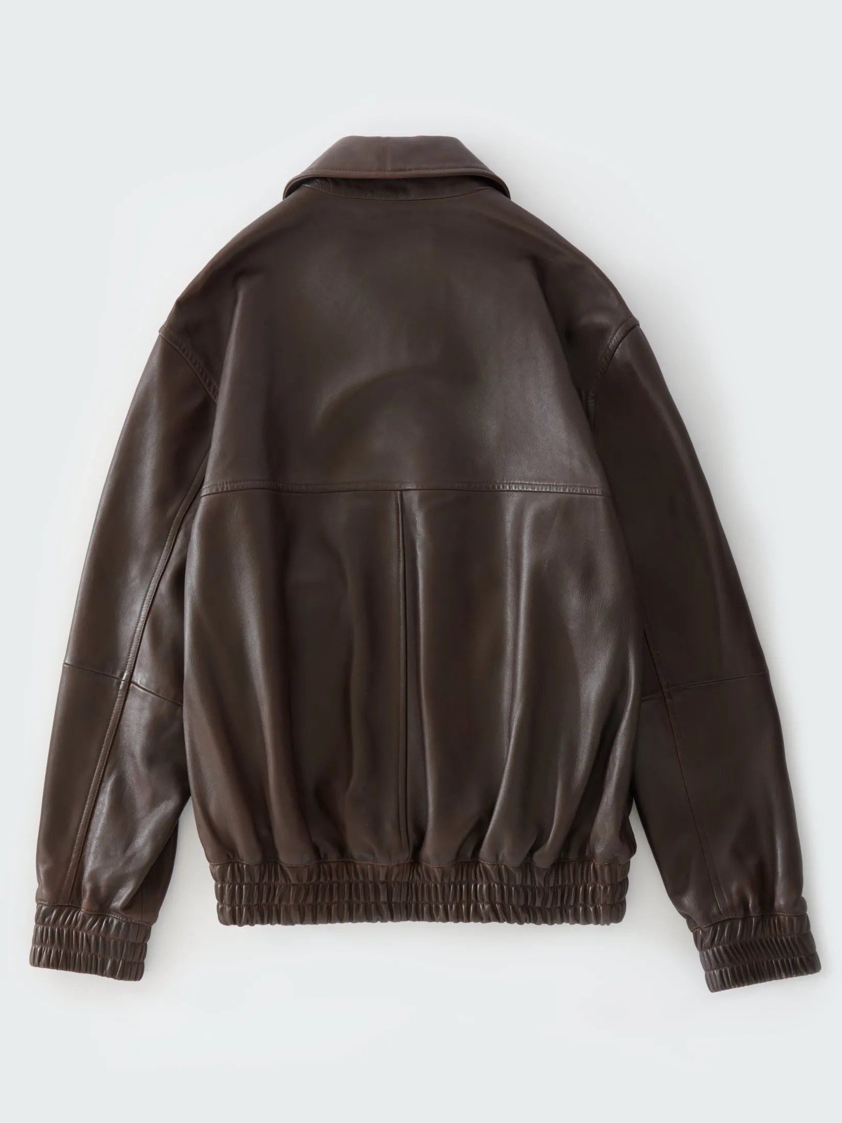 Online Studio Nicholson Piston Leather Jacket Brown