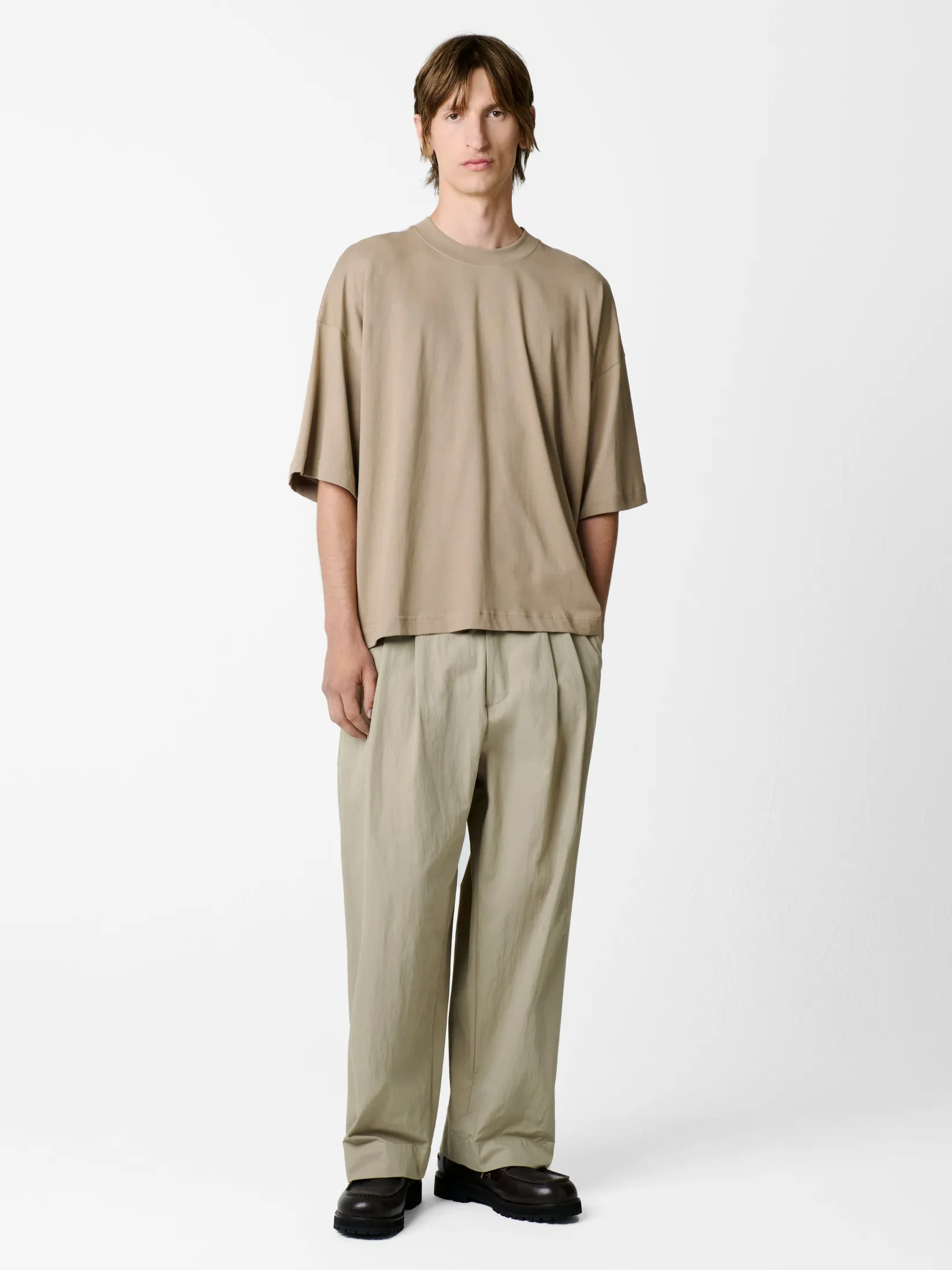 New Studio Nicholson Piu T-shirt Dark Stone
