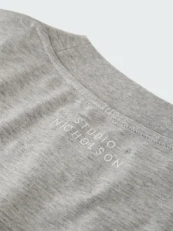 Fashion Studio Nicholson Piu T-Shirt Grey Marl