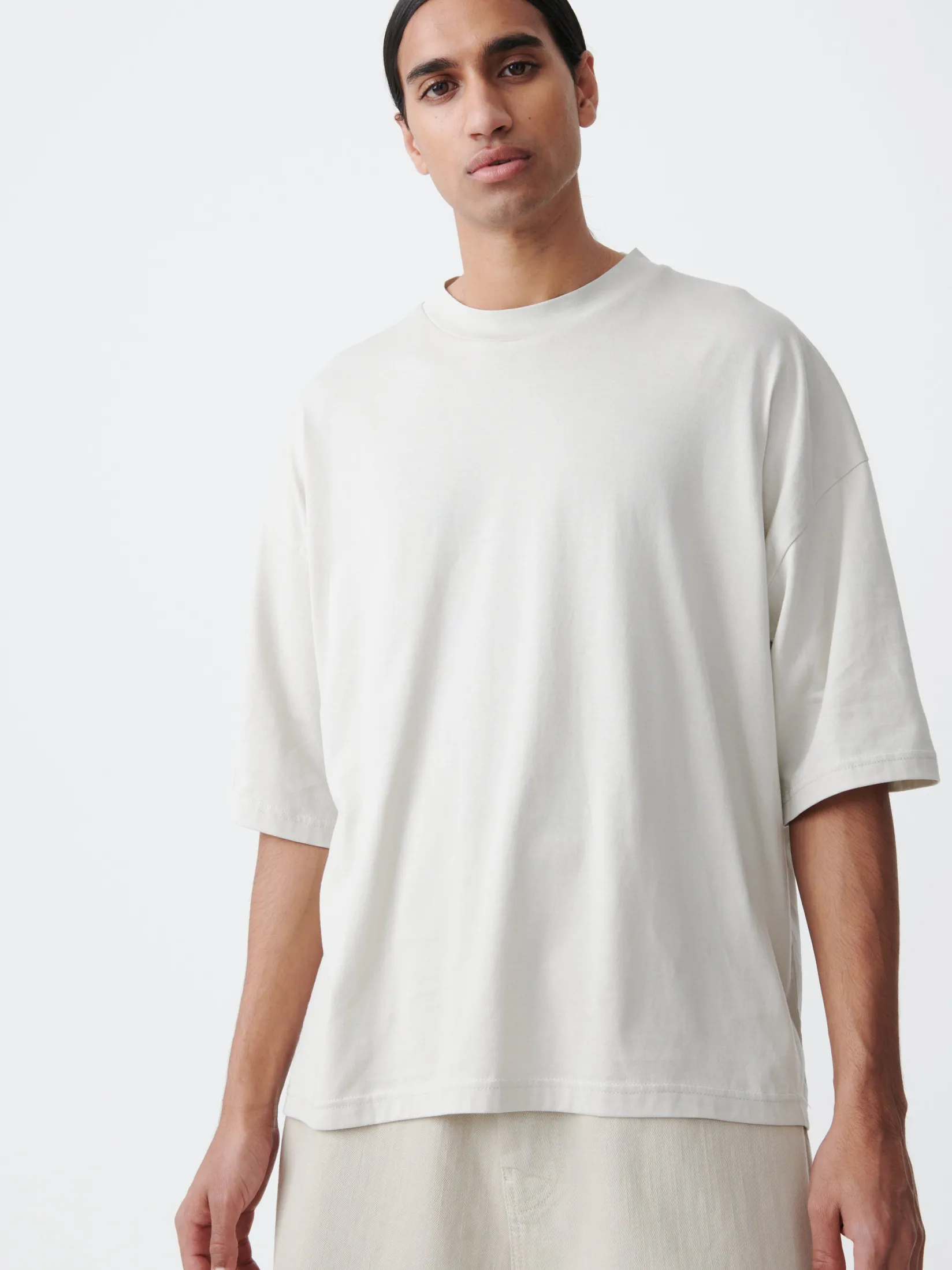 Clearance Studio Nicholson Piu T-Shirt Light Grey