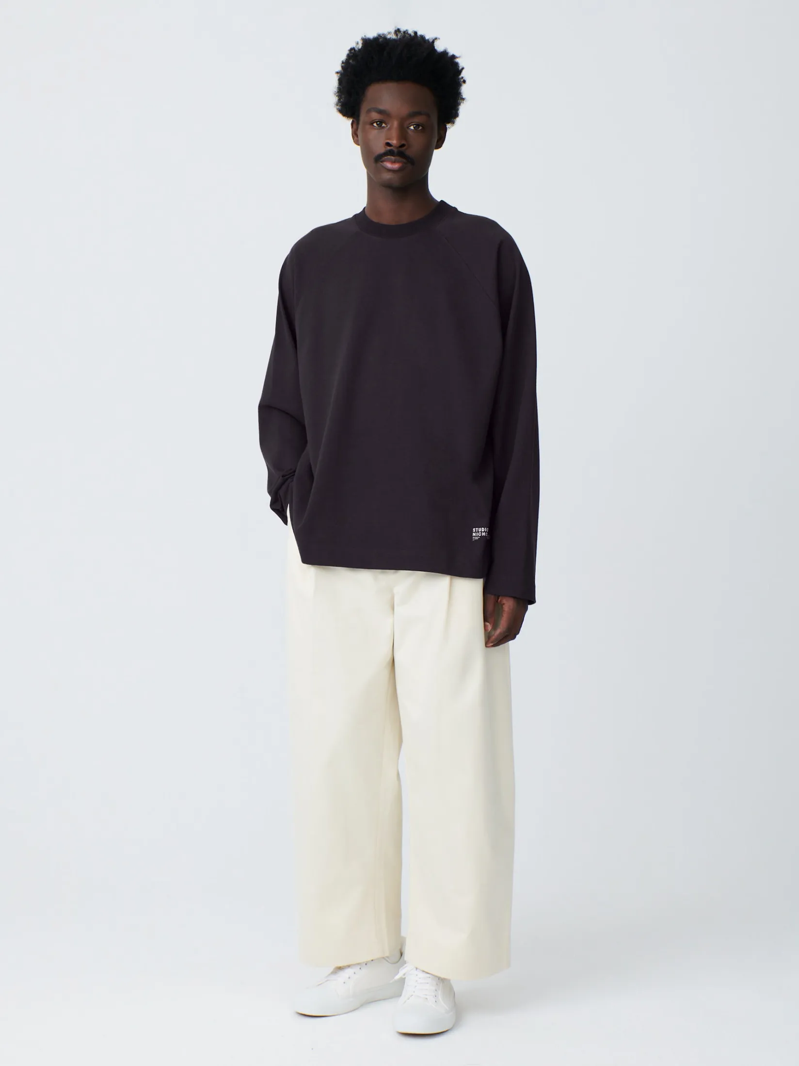 Discount Studio Nicholson Platt T-Shirt Black Grape