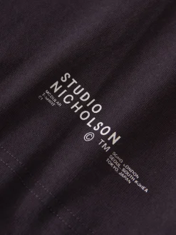 Discount Studio Nicholson Platt T-Shirt Black Grape