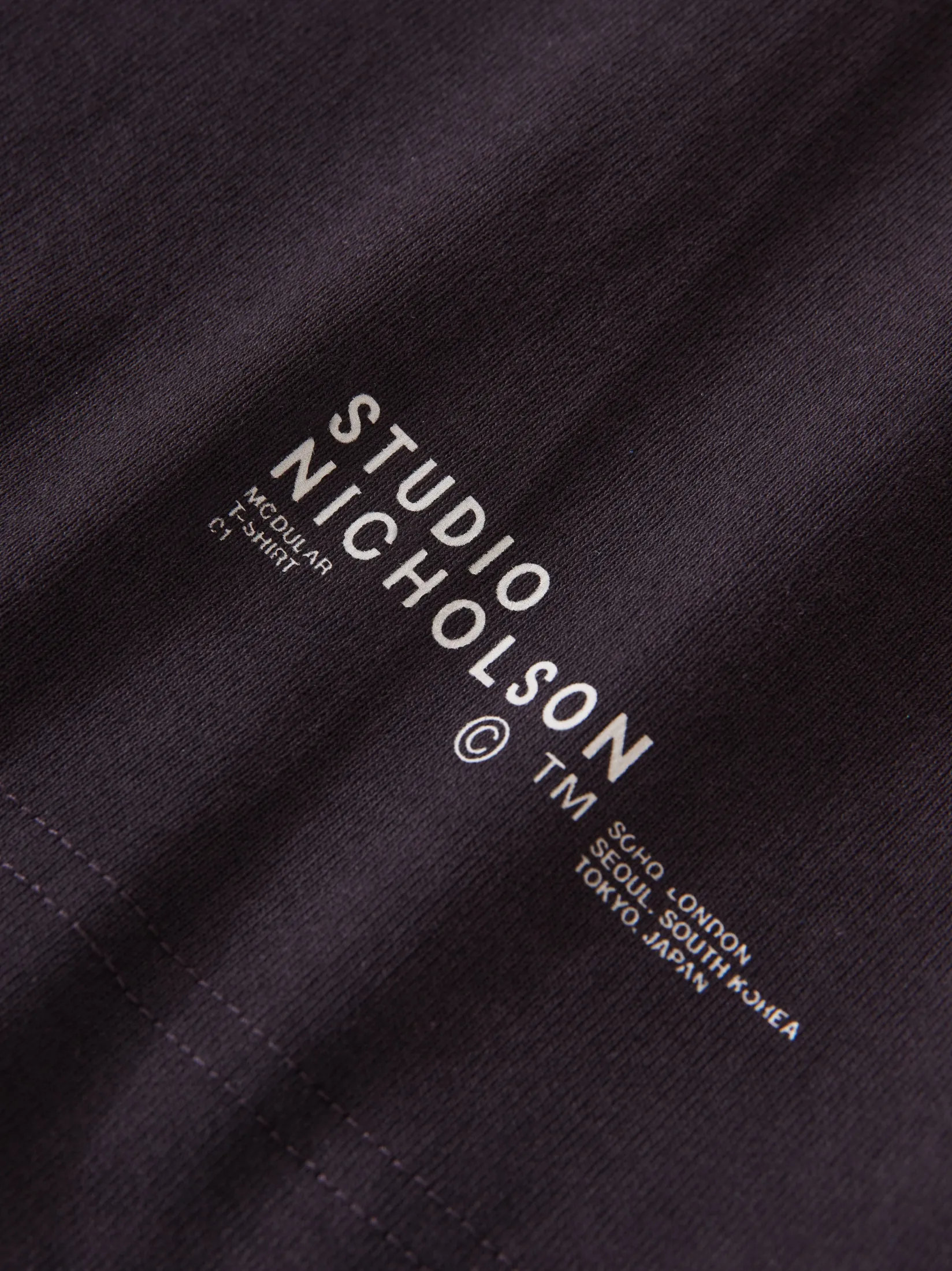 Discount Studio Nicholson Platt T-Shirt Black Grape