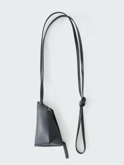 Online Studio Nicholson Pochi Leather Pouch Darkest Navy