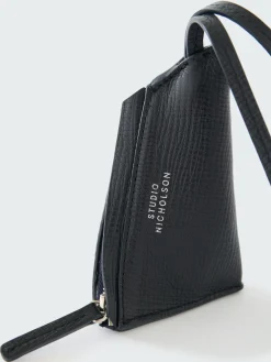 Online Studio Nicholson Pochi Leather Pouch Darkest Navy
