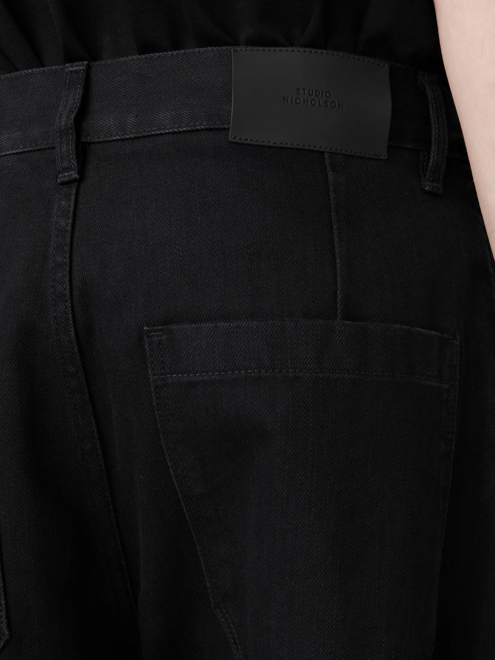 New Studio Nicholson Puch Denim Pant Washed Black