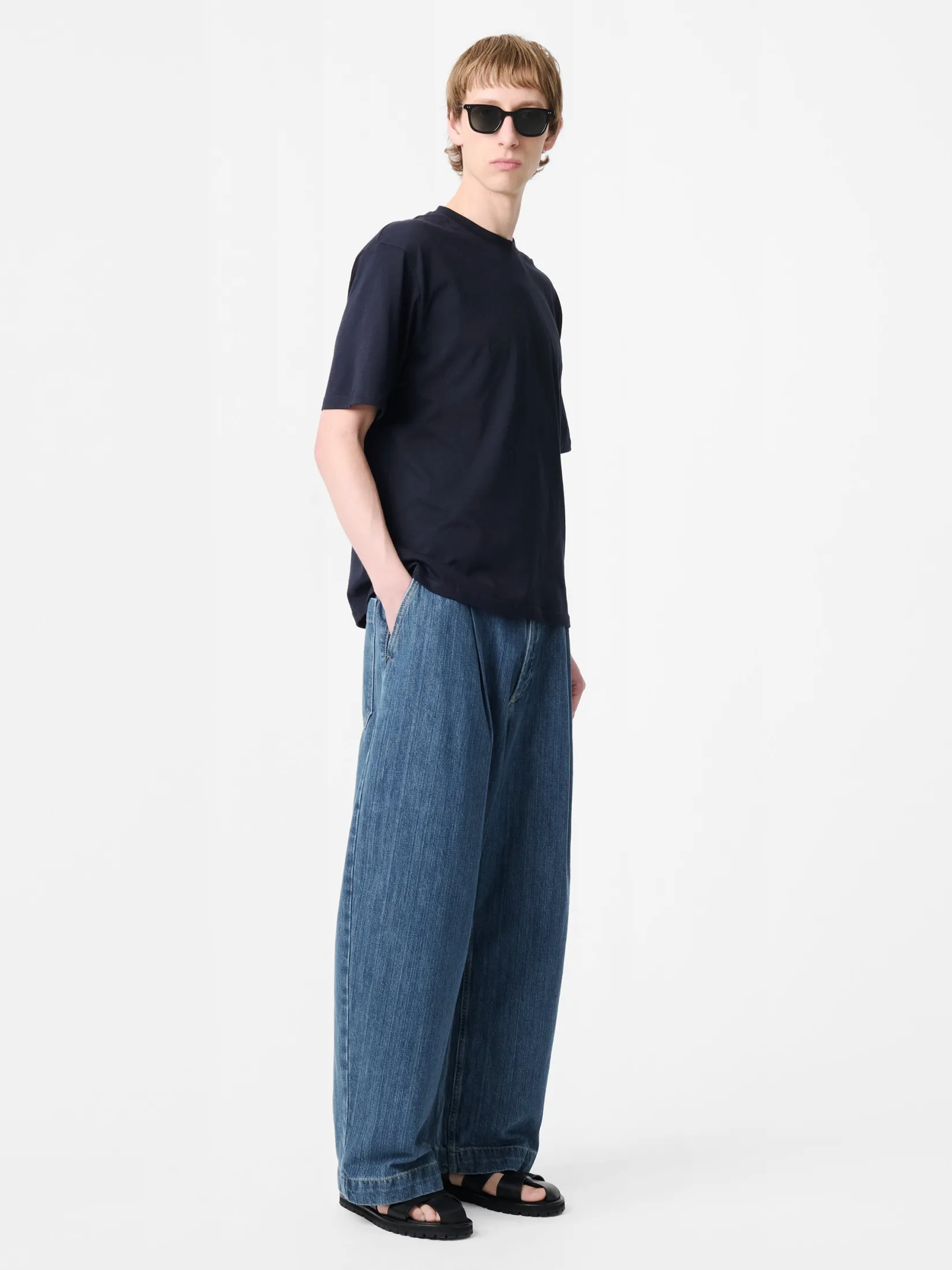 Online Studio Nicholson Puch Denim Pant Faded Indigo