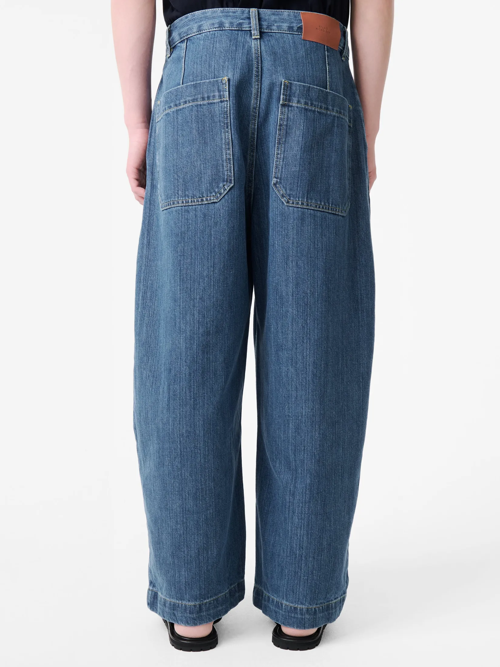 Online Studio Nicholson Puch Denim Pant Faded Indigo