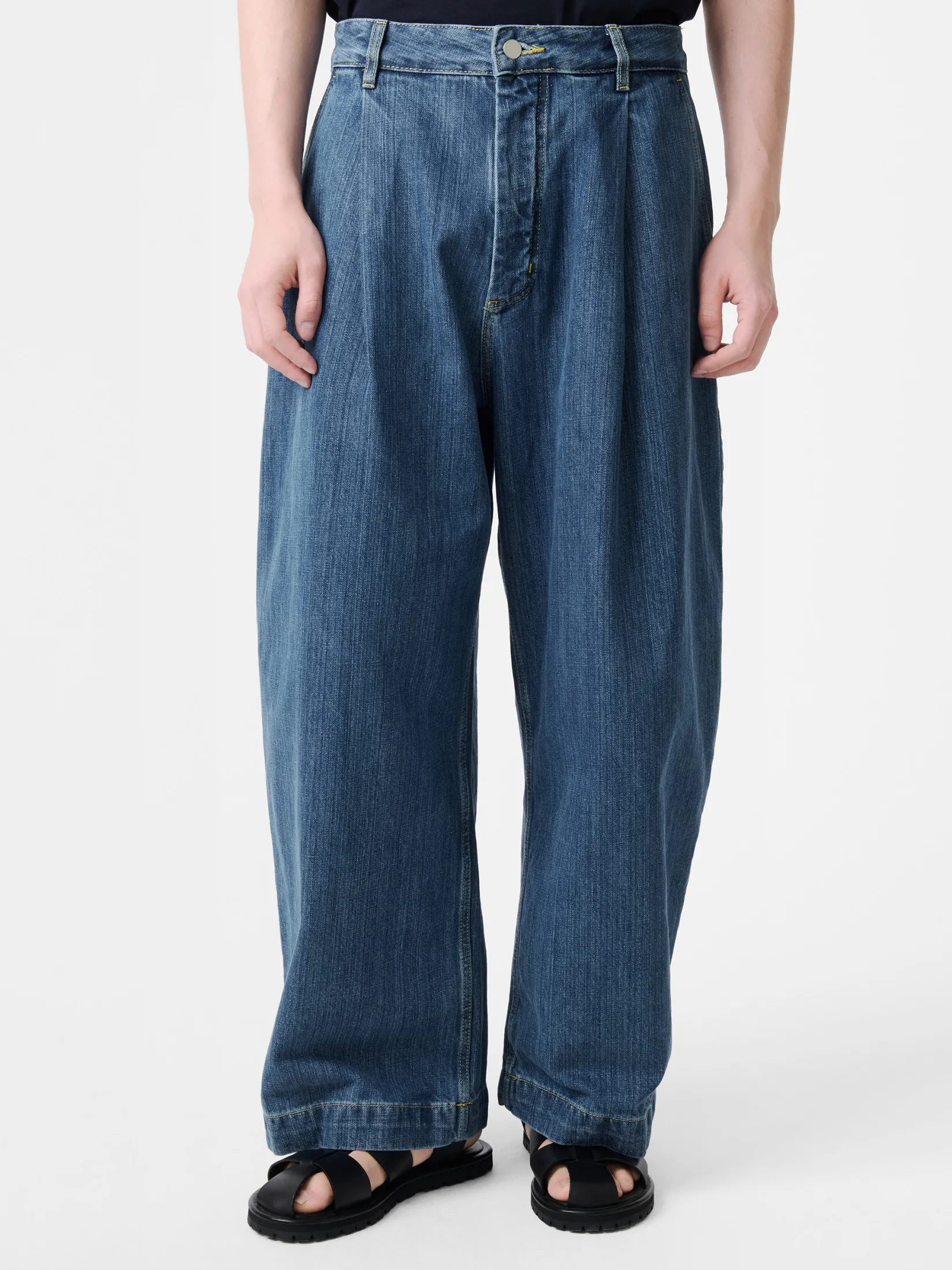 Online Studio Nicholson Puch Denim Pant Faded Indigo