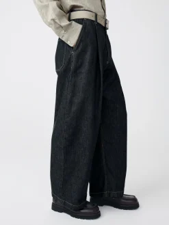 Discount Studio Nicholson Puch Italian Denim Pant Black
